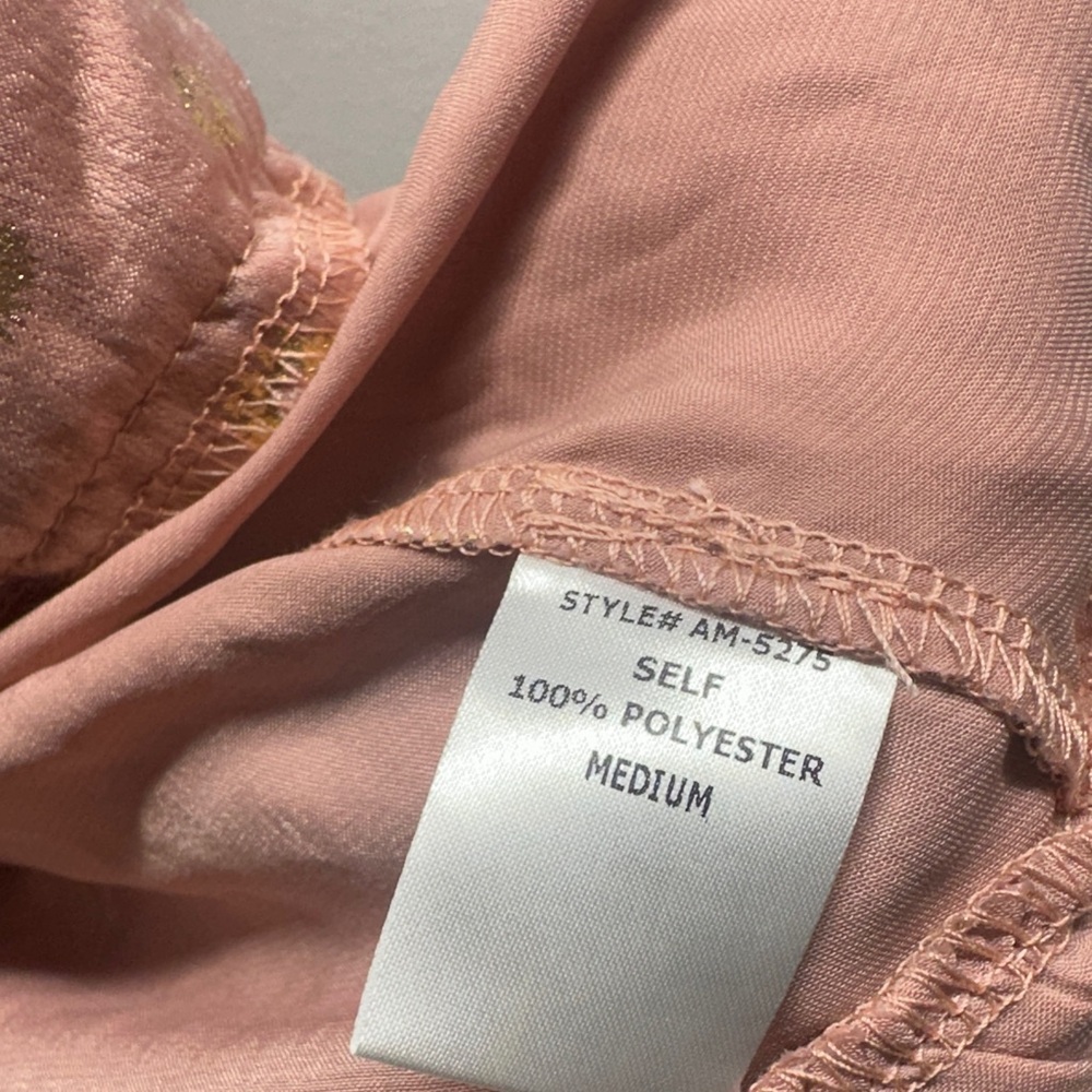 Aeom Cardigan Top Long Sleeve Tie Bow Waist V-Neck Ruffle Polka Dot Pink Medium - Picture 8 of 10